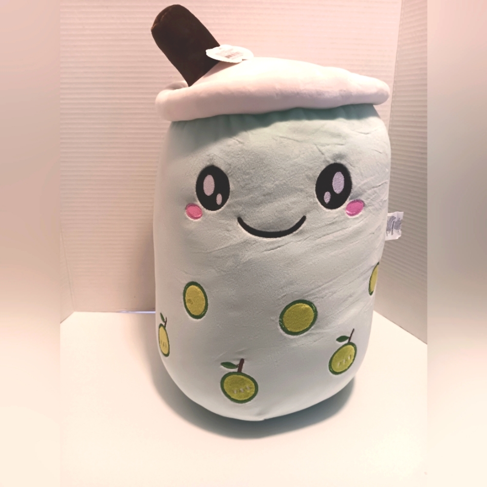 Light green lime beverage soft pillow/toy